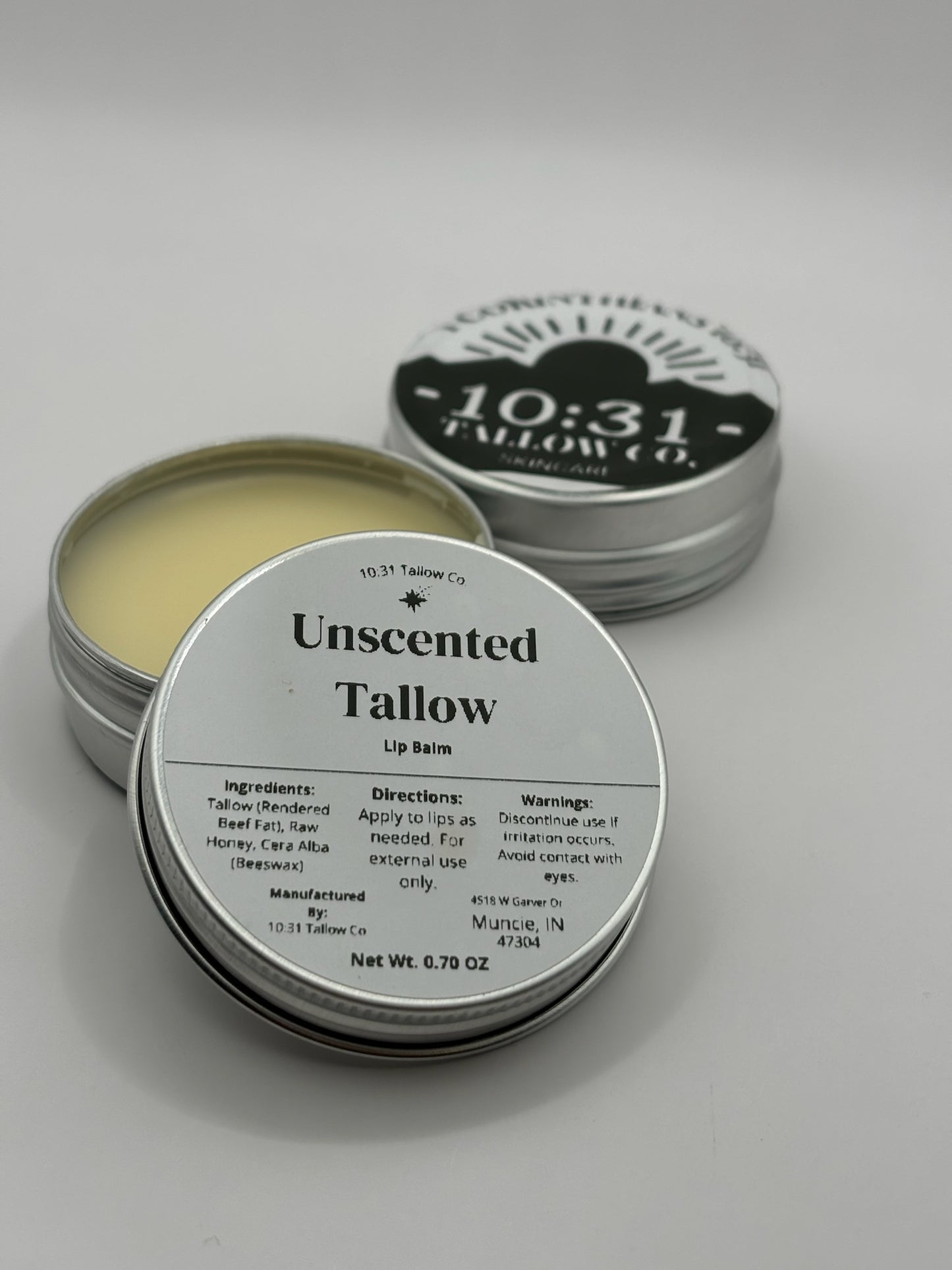 Nourishing Tallow Lip Balm | 0.70 oz | Peppermint & Unscented