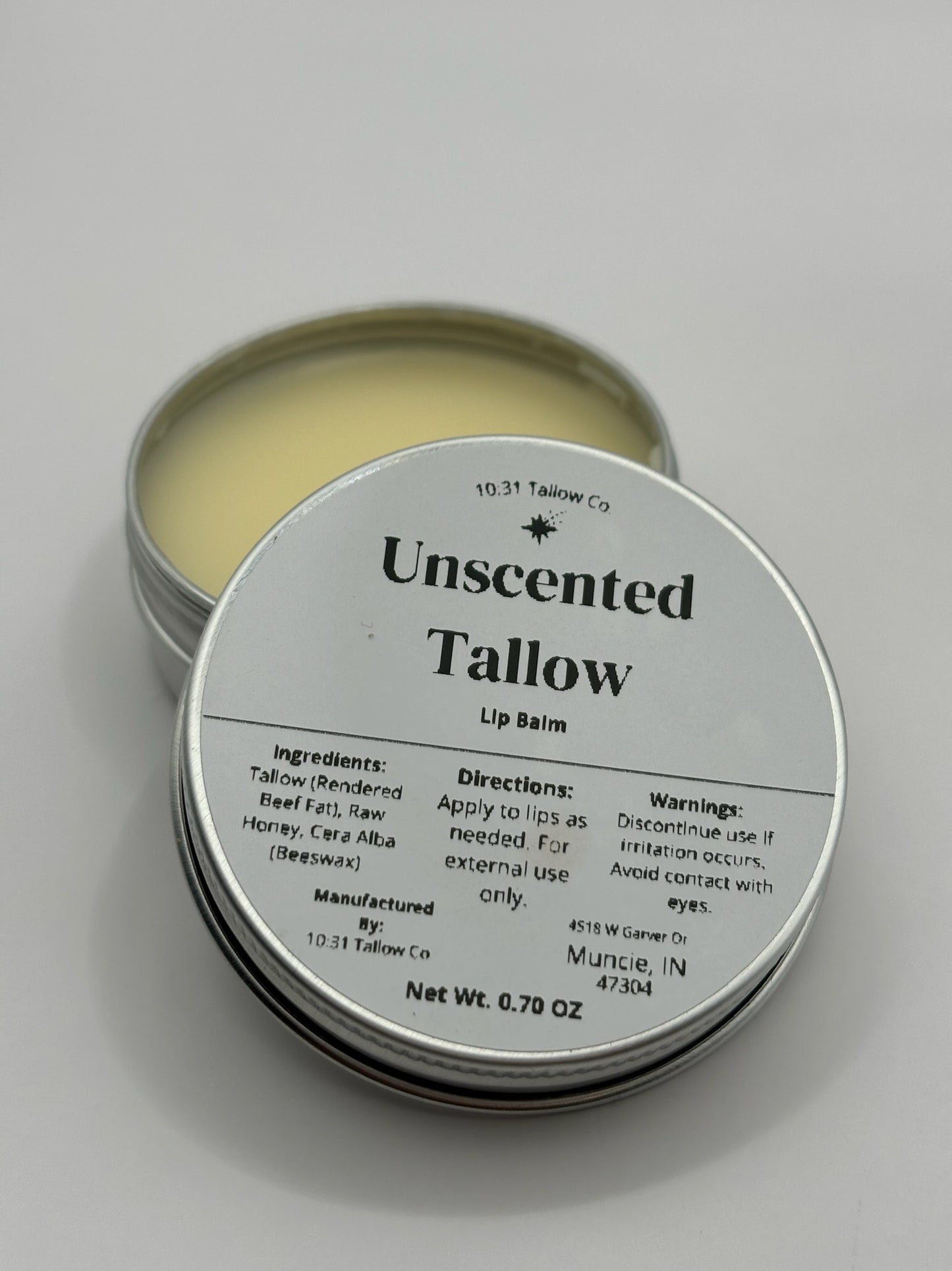 Nourishing Tallow Lip Balm | 0.70 oz | Peppermint & Unscented